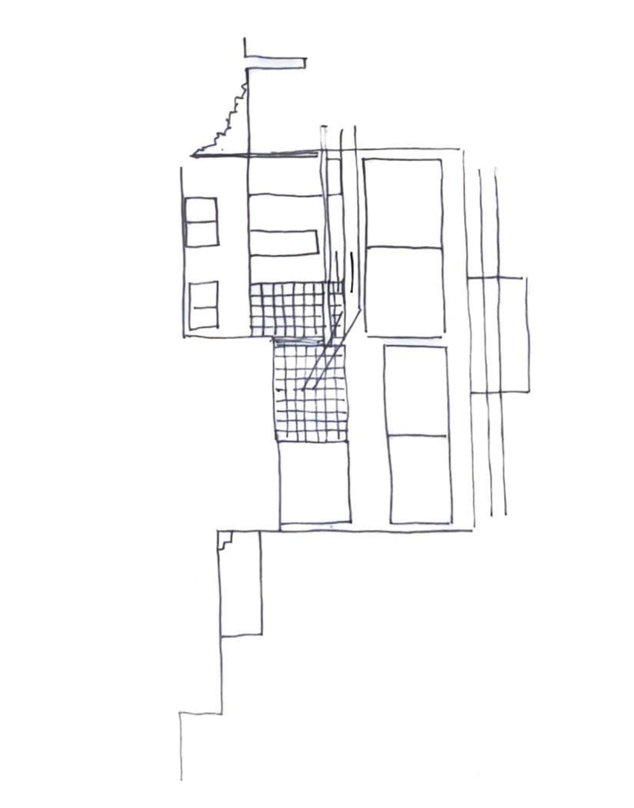Alzado esquemático - Fachada